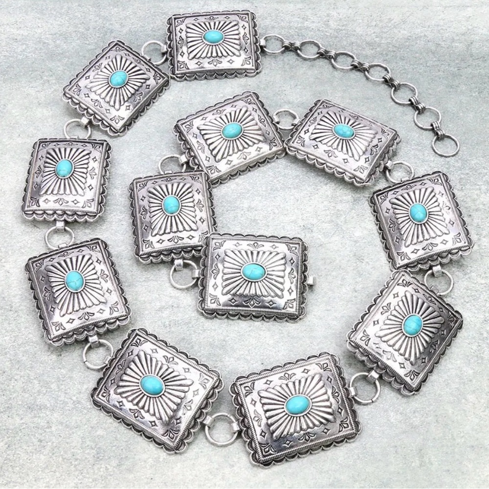 Square Concho Belt